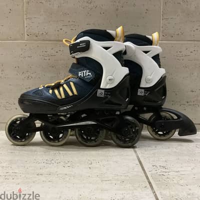 OXELO Inline Skates EU 38-41 (Adjustable) أحذية تزلج استخدام خفيف