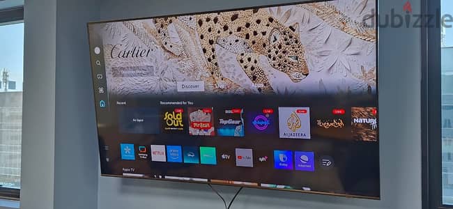 65" 4K QLED Samsung rarley used