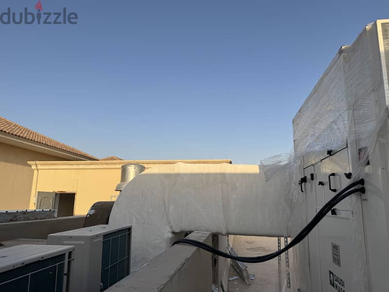 Hvac duct work &Exhust duct & chiller fun coil unit 6