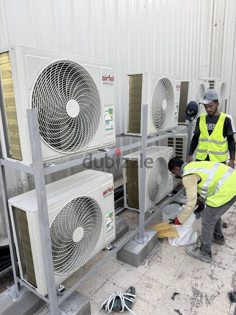 Hvac duct work &Exhust duct & chiller fun coil unit 9