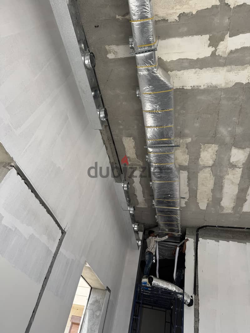 Hvac duct work &Exhust duct & chiller fun coil unit 11