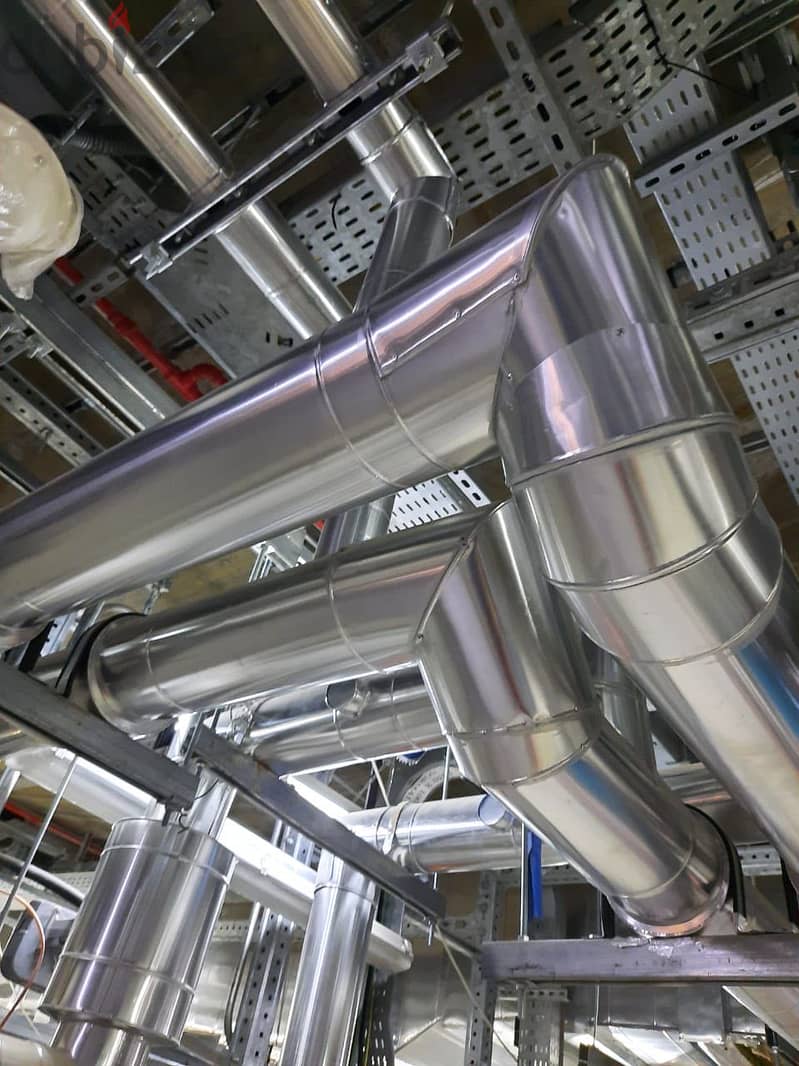Hvac duct work &Exhust duct & chiller fun coil unit 15