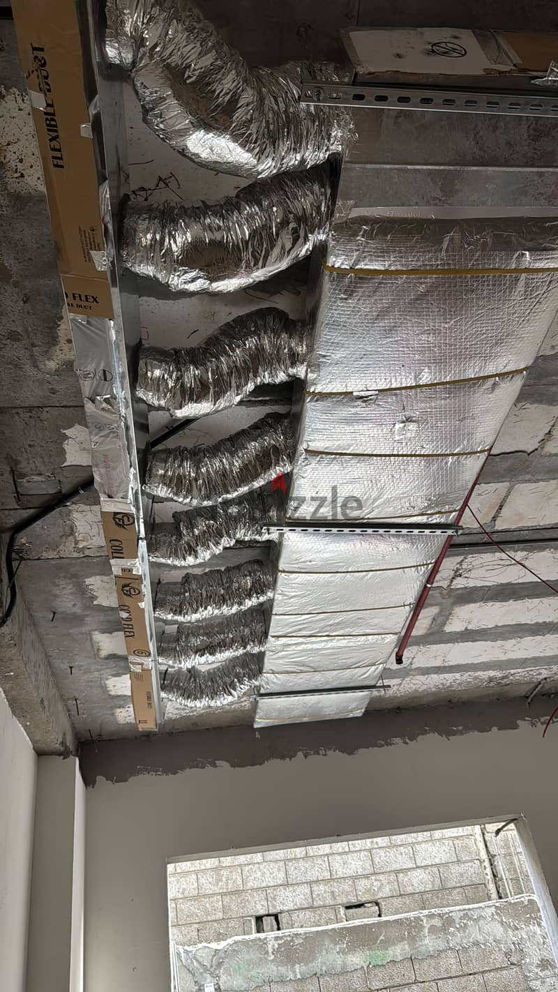Hvac duct work &Exhust duct & chiller fun coil unit 16