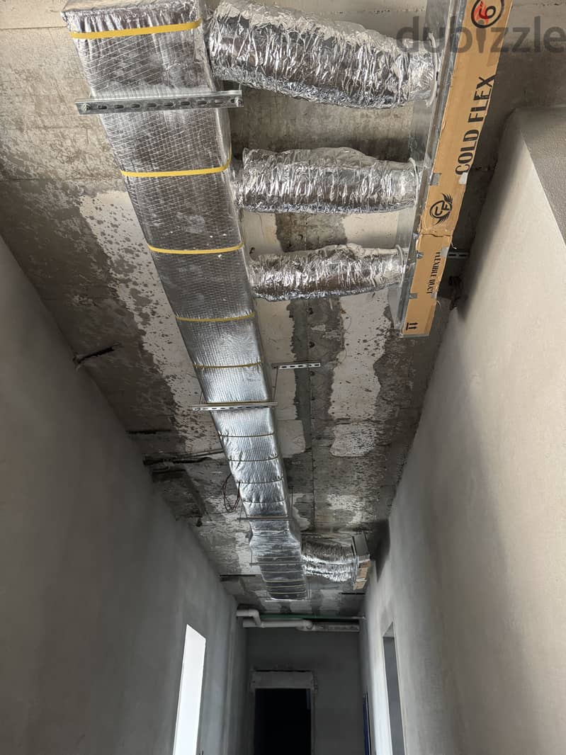 Hvac duct work &Exhust duct & chiller fun coil unit 17