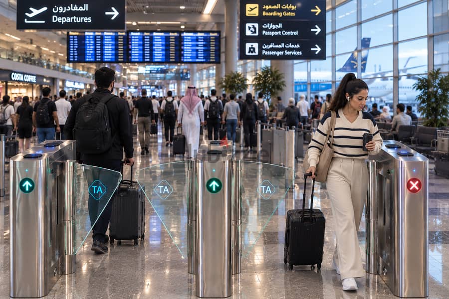 بوابة TA-318 Flap للتحكم في دخول وخروج الأفراد 9