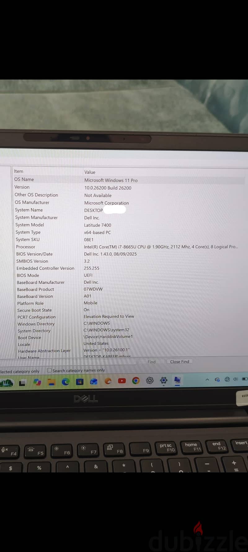 Dell Latitude 7400 Core i7 / 16GB RAM / 512GB NVMe SSD / 100% Battery 4
