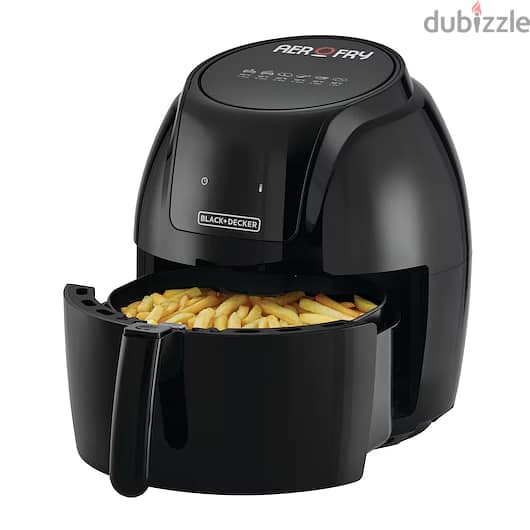 Black+Decker Aerofry Digital Air Fryer + Egg Cooker for 6 1