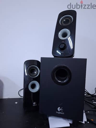 Logitech brand speakers