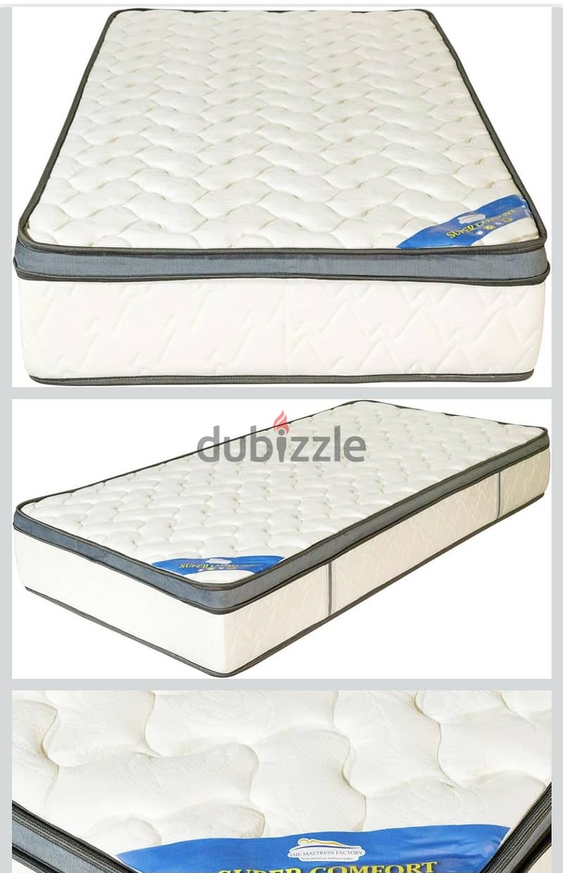 Foldable Bed Frame with Mattress 2