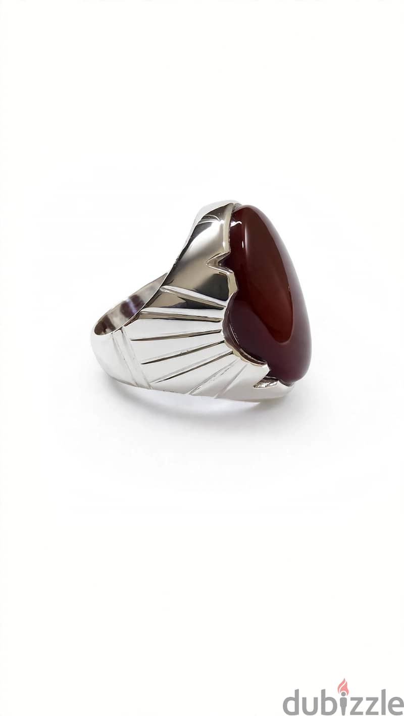 SilverRing 925 original Yamni Haqeeq weight 13 Gram size 10 US 1