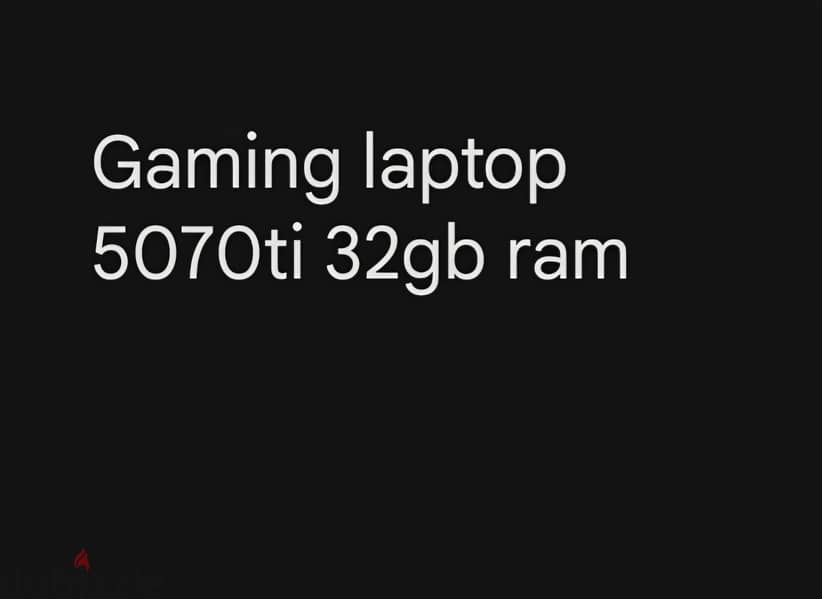 Gaming laptop 5070ti 32gb ram 1