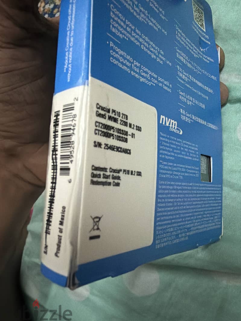 Crucial P510 Gen5 NVMe M. 2 SSD 1
