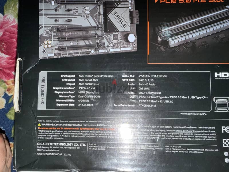 gigabyte B650 Eagle AX gaming motherboard 1