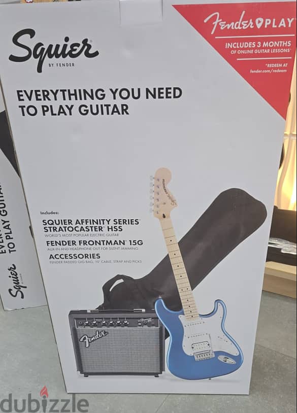 Squier Electric Guitar and Fender 1