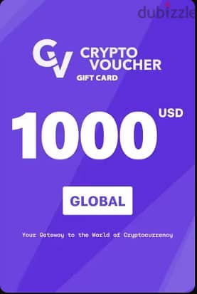 Crypto Voucher 1000 USD Gift Card (Global) - Digital Key
