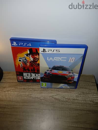 RDR2 (ps4) wrc10 (ps5) for sell