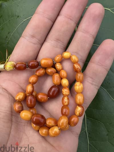 Vintage  Authentic German Amber Prayer beads for sale