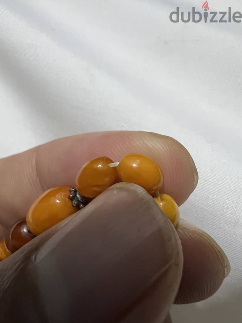 Vintage  Authentic German Amber Prayer beads for sale 1