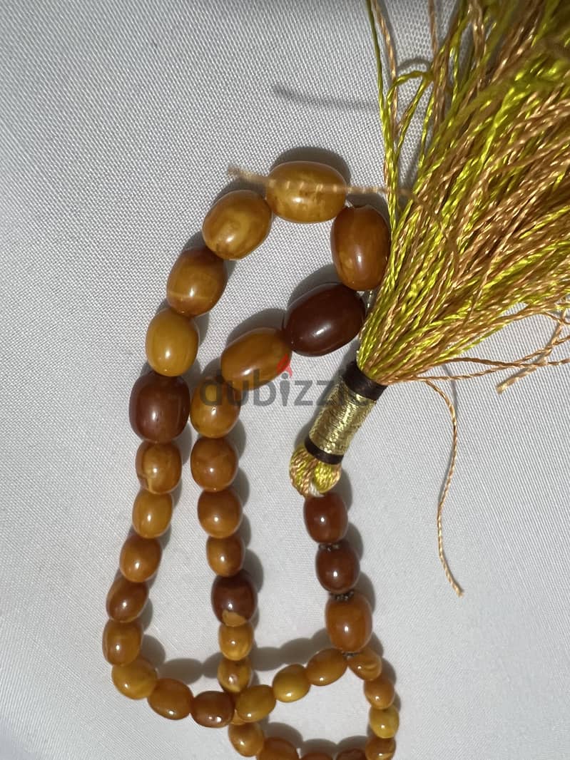 Vintage  Authentic German Amber Prayer beads for sale 6