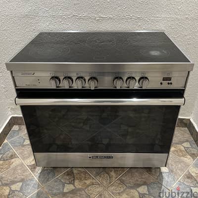 فرن كهربائي جليم جاز GLEM GAS سيراميك 5 عيون مقاس 60X90