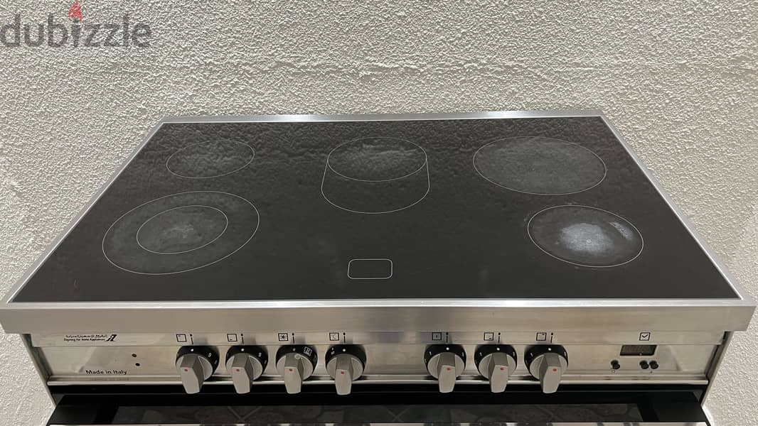 فرن كهربائي جليم جاز GLEM GAS سيراميك 5 عيون مقاس 60X90 1