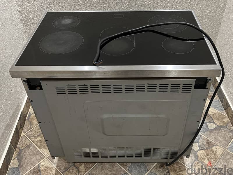 فرن كهربائي جليم جاز GLEM GAS سيراميك 5 عيون مقاس 60X90 8