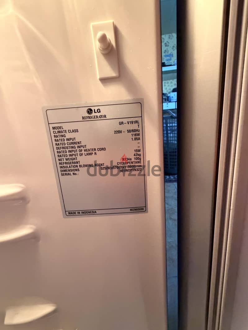 LG single Door Refrigerator for sale 2