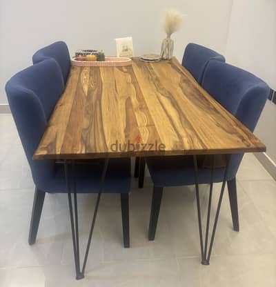 Dining table with our without chairs