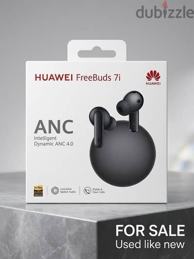 سماعة هواوي Huawei FreeBuds 7i مستعملة بحالة كالجديدة (بحالة الزيرو)