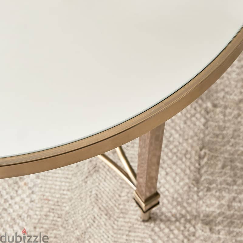 Coffee Table Veneto. Mirror Top. 90cm wide. Homecentre. New 3