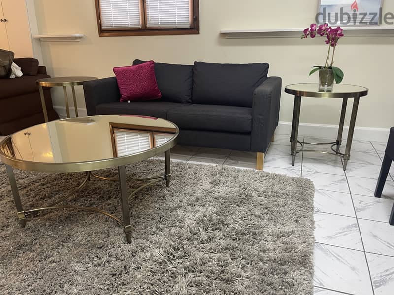 Coffee Table Veneto. Mirror Top. 90cm wide. Homecentre. New 4