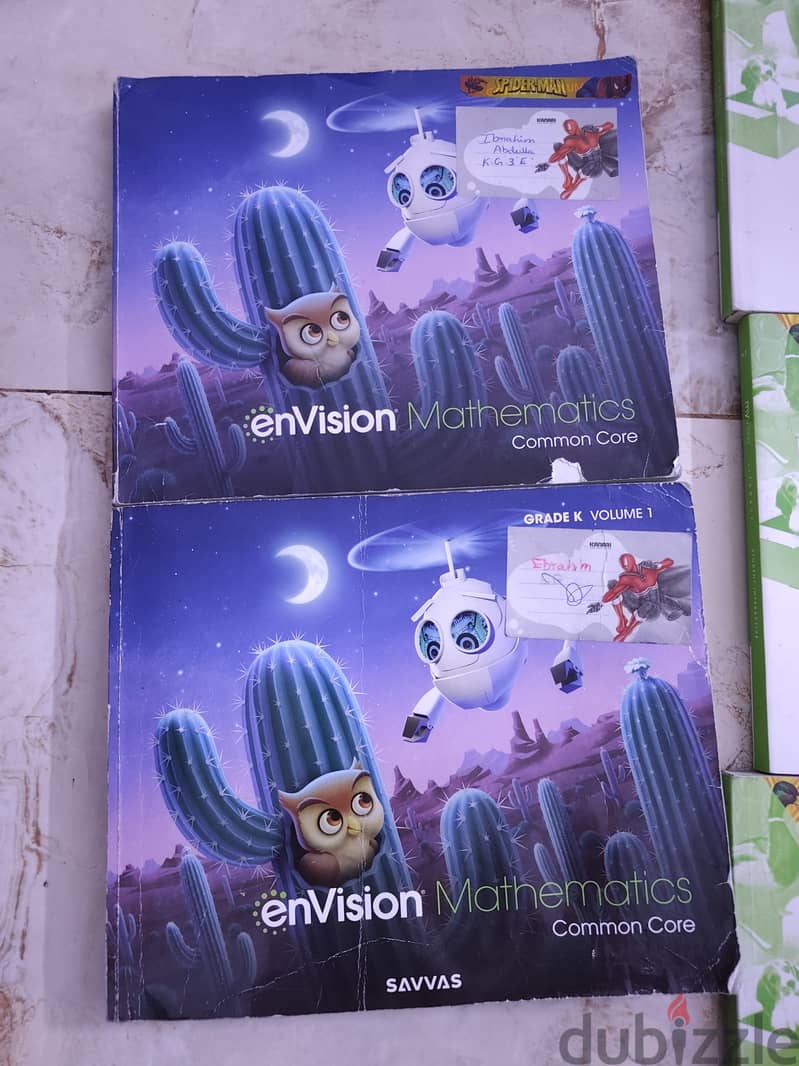 American curriculum books of kg2 and kg3 1
