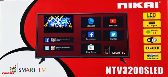 Nikai Lcd tv 32 ich with remote and HDMI cable