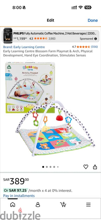 Early learning centre playing mat
