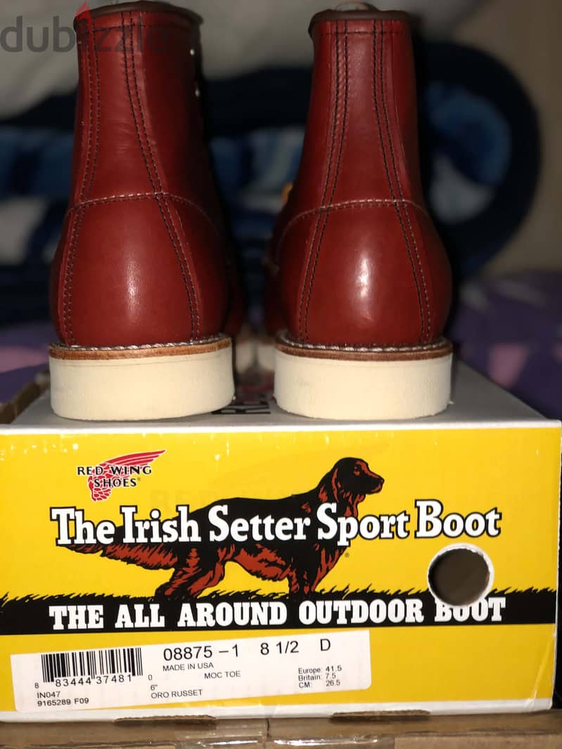 RED WING MOC TOE ORO RUSSET SIZE 8.5 D/ 41.5 EU 3