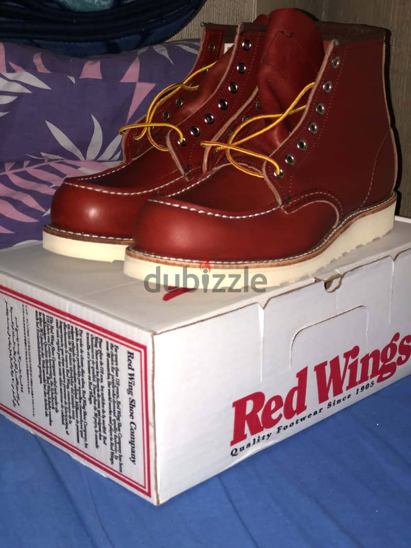 RED WING MOC TOE ORO RUSSET SIZE 8.5 D/ 41.5 EU 5