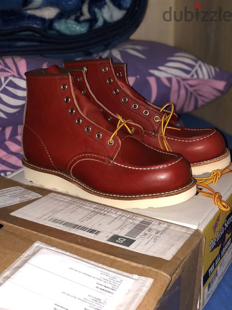 RED WING MOC TOE ORO RUSSET SIZE 8.5 D/ 41.5 EU 7