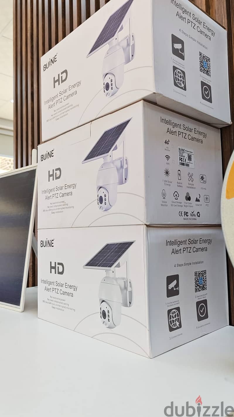 Buine Network – 4MP 4G Sim Card QHD Solar Outdoor Surveillance Camera 1