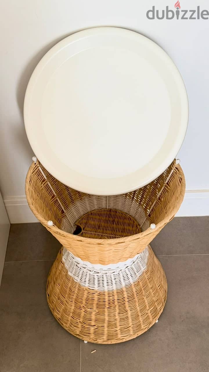 IKEA Rattan Side Tables (Set Of 2) 2