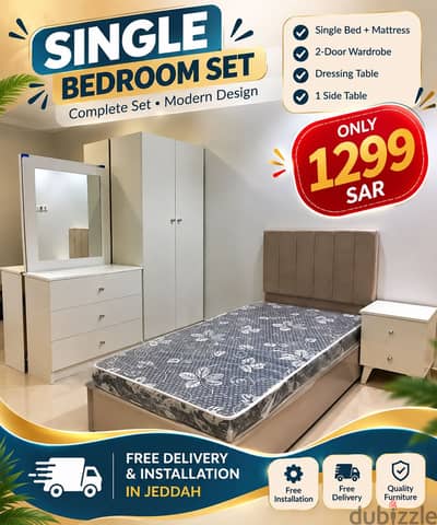 Complete Single bedroom set