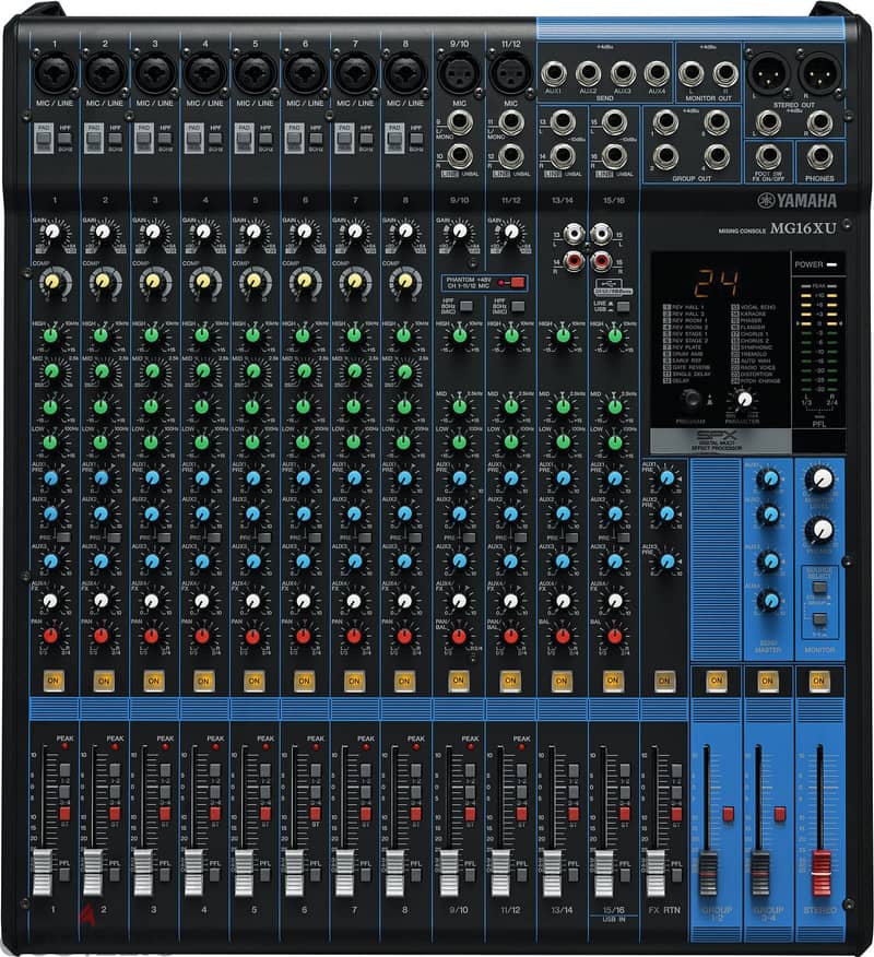 Yamaha mgxu16 mixer console 3