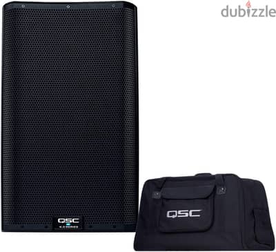 QSC K12.2 Powered Speaker Pair with Stands, Cables, and Bags