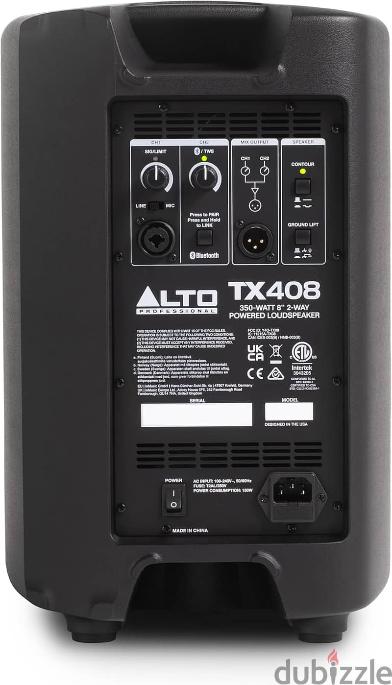 Alt-o Professional TX408 350-watt 8-inch Powered Speaker 2