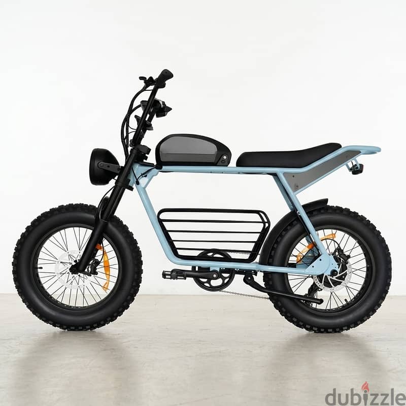 Electric Bicycle Retro Fat-Tire Road Bike 48V 1000W Motor 1