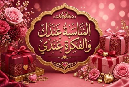المناسبة عندك والفكرة عندي 