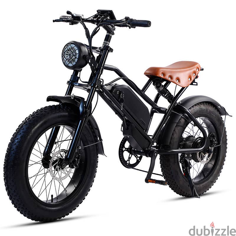 Electric Bikes 7 Speed 20 Inch Fat Bike Rear Hub Brushless Motor 48V L 1