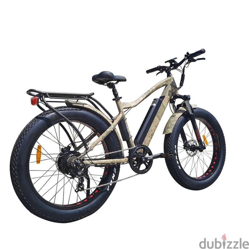 7 Speed Mountain Ebike Electric Bicycle E Mtb 26" * 4.0 Fat Tire High 1