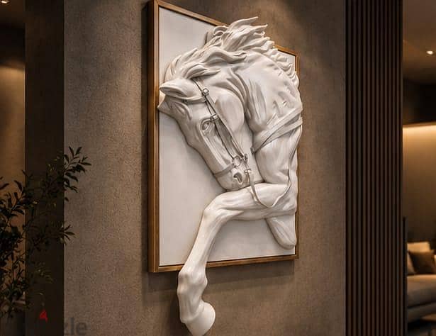 Handmade Horse Sculpture Luxury Horse Sculpture تابلوه Handmade 2