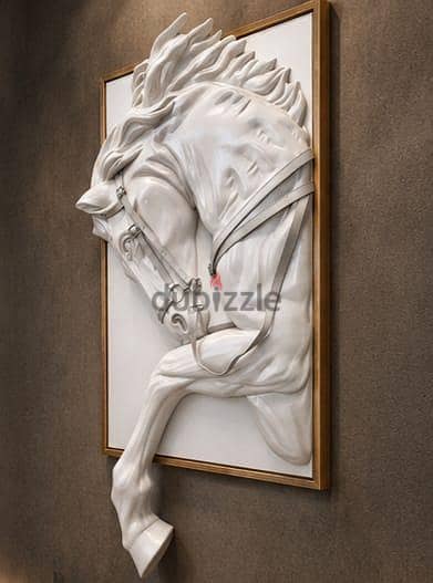 Handmade Horse Sculpture Luxury Horse Sculpture تابلوه Handmade 3