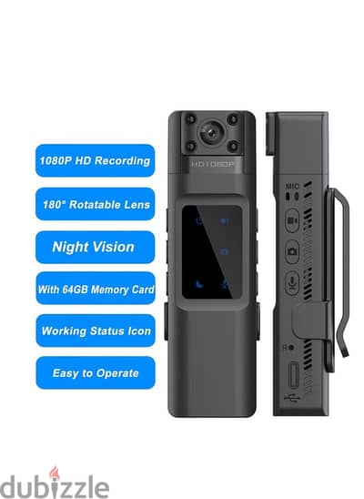Body Mounted Camera(pocket camera)| Free delivery in KSA